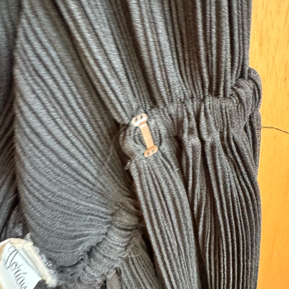 Rare 1978 Halston IV Pleated Black Wrap Dress w/ Balloon Sleeve petite medium M - Picture 11 of 15